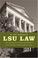Cover of: LSU Law