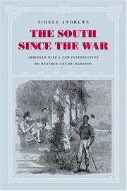 Cover of: The South since the war by Sidney Andrews