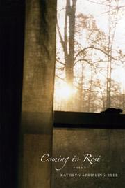 Cover of: Coming to rest: poems