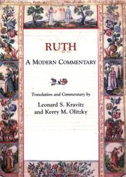 Cover of: Ruth: A Modern Commentary