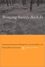 Cover of: Bringing Society Back In: Grassroots Ecosystem Management, Accountability, and Sustainable Communities (American and Comparative Environmental Policy)