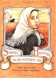 Cover of: Sarah, also known as Hannah by Lillian Hammer Ross