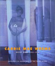 Cover of: Carrie Mae Weems: recent work