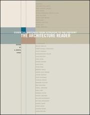 Cover of: The Architecture Reader | A. Krista Sykes