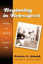 Cover of: Beginning in Retrospect by Patricia A. Schmidt