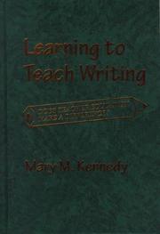 Cover of: Learning to teach writing: does teacher education make a difference?