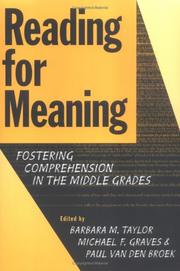Cover of: Reading for Meaning | 