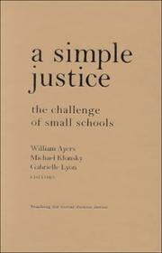 Cover of: A Simple Justice by 