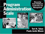 Cover of: Program Administration Scale by Teri N. Talan, Paula Jorde Bloom
