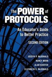 Cover of: The Power of Protocols: An Educator's Guide to Better Practice, Second Edition
