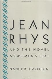 Cover of: Jean Rhys and the novel as women's text