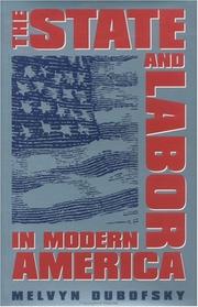 Cover of: The state & labor in modern America