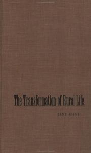 The transformation of rural life by Jane Adams