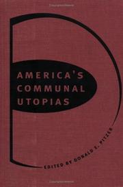 Cover of: America's communal utopias by edited by Donald E. Pitzer ; foreword by Paul S. Boyer.