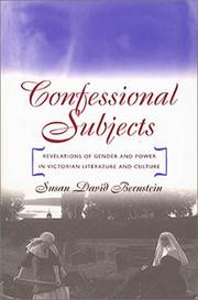 Cover of: Confessional subjects by Susan David Bernstein