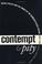 Cover of: Contempt and pity