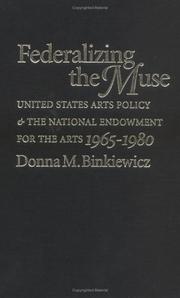 Cover of: Federalizing the Muse by Donna M. Binkiewicz