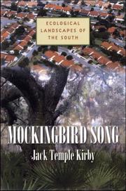 Cover of: Mockingbird Song: Ecological Landscapes of the South