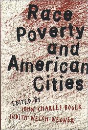 Race, poverty, and American cities by Judith Welch Wegner
