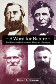 A word for nature by Robert L. Dorman