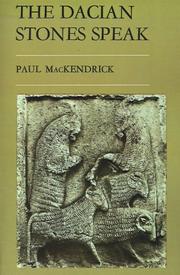 Cover of: The Dacian Stones Speak by Paul Lachlan MacKendrick