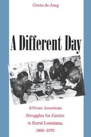 Cover of: A different day by Greta De Jong