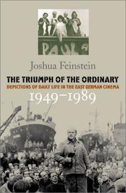 Cover of: The triumph of the ordinary by Joshua Feinstein