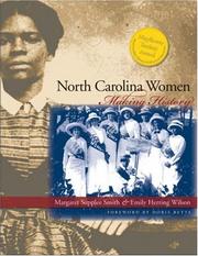 Cover of: North Carolina Women by Margaret Supplee Smith, Emily Herring Wilson, Doris Betts