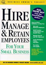 Cover of: Hire manage & retain employees | 