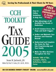 Cover of: CCH Toolkit Tax Guide 2005 (CCH Business Owner's Toolkit series)