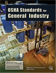 Cover of: OSHA Standards for General Industry as of January 2006