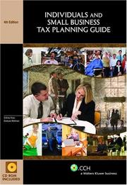 Cover of: Individuals and Small Business Tax Planning Guide with CDROM