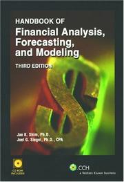 Cover of: Handbook of Financial Analysis, Forecasting and Modeling