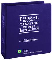 Cover of: Federal Income Taxation of Debt Instruments (2007 Supplement) (Federal Income Taxation of Debt Instruments)