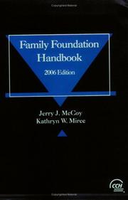 Cover of: Family Foundation Handbook (2006)