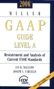 Cover of: Miller GAAP Guide Level A (2006) (Miller Gaap Guide)