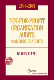 Cover of: Not-for-Profit Organization Audits with Single Audits (2006-2007)