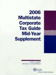 Cover of Multistate Corporate Tax Guide -- Mid-Year Supplement (2006)