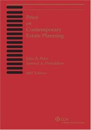 Cover of: Price on Contemporary Estate Planning