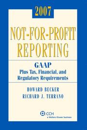 Cover of: Not-for-Profit Reporting (2007) (Miller)