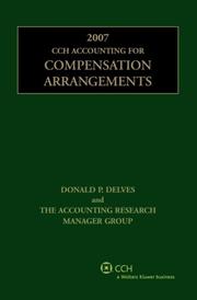 Cover of: CCH Accounting for Compensation Arrangements (2007)