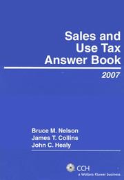 Cover of: Sales and Use Tax Answer Book (2007) (Answer Books)