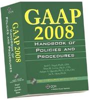 Cover of: GAAP 2008: Handbook of Policies and Procedures