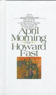 Cover of: April Morning by Howard Fast