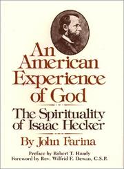 Cover of: An American Experience of God by John Farina, John Farina