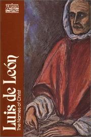 Cover of: The names of Christ by Luis de León