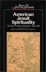 Cover of: American Jesuit Spirituality: The Maryland Tradition, 1634-1900 (Sources of American Spirituality)