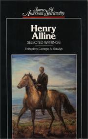 Cover of: Henry Alline: Selected Writings (Sources of American Spirituality)