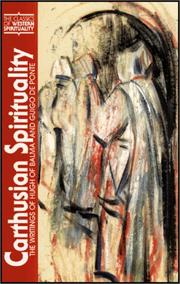 Cover of: Carthusian spirituality by translated and introduced by Dennis D. Martin ; preface by John Van Engen.