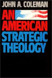 Cover of: An American strategic theology